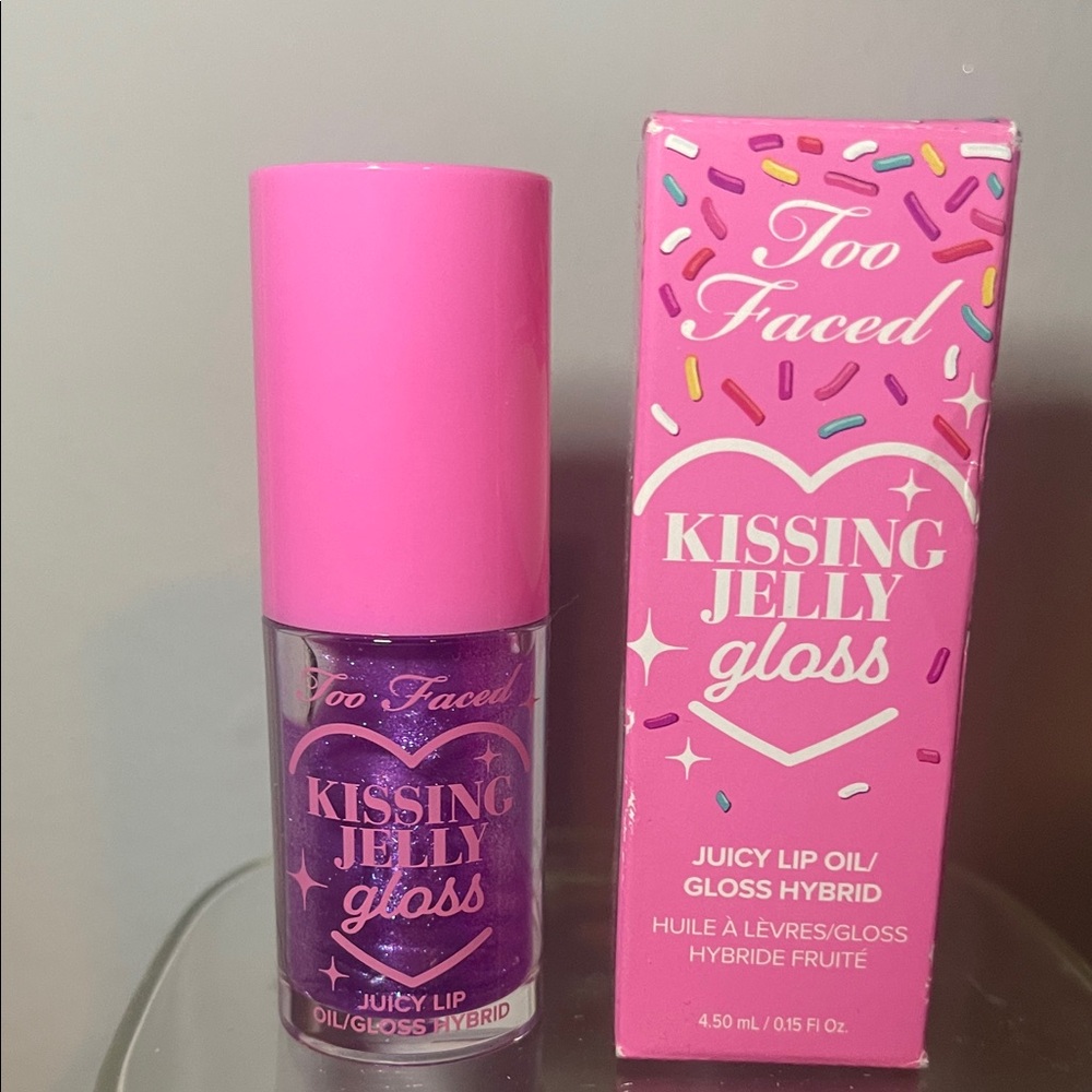 Too Faced Kissing Jelly Oil/Gloss Hybrid- Birthday Kiss